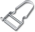 Victorinox Star tasarruflu soyucu, patates soyucu, iki bıçaklı, sarkaç bıçaklı, ekstra keskin, metal sap, İsviçre yapımı