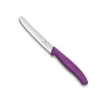 Victorinox Swiss Classic 11cm Tırtıklı Domates Bıçağı, Mor