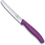 Victorinox Swiss Classic 11cm Tırtıklı Domates Bıçağı, Mor