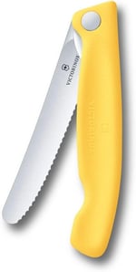 Victorinox Swiss Classic 11cm Tırtıklı Piknik Bıçağı, Sarı