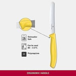 Victorinox VT 6.7836.L118 Swiss Classic Sarı Tırtıklı Domates Sosis Bıçağı 11 Cm