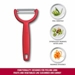 Victorinox YPSO Tırtıklı Kenar Çift Taraf Kırmızı Soyacak, 6.0963.1