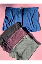 VicTroy Modal Kumaş Yazlık Beli Katlanmaz Basic Erkek Boxer-1