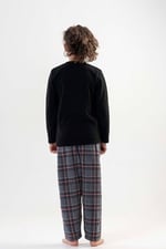VIENETTA Erkek Çocuk Siyah Pijama Takımı 201051-0217