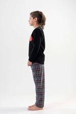 VIENETTA Erkek Çocuk Siyah Pijama Takımı 201051-0217