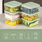 Vienev 12'li 350 Ml Buzdolabı Dondurucu Organizer Mikrodalga Ve Difrize Uygun Saklama Kabı Mint