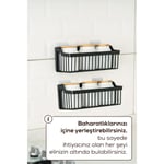 Vienev 2'li Yapışkanlı Banyo-mutfak Organizer Raf