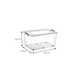 Vienev 3lü 80 Lt Clear Box Saklama Kutusu
