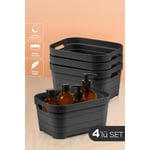 Vienev 4'lü 3,8 Litre Saklama Kutusu Antrasit