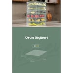 Vienev 6'lı 3,5 Litre Buzdolabı Dondurucu Organizer Mikrodalga Ve Difrize Uygun Saklama Kabı Yeşil