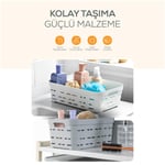Vienev 6'lı 8,2 Litre Delikli Saklama Kutusu Antrasit