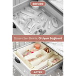 Vienev 9'lu Set Ayarlanabilir Çekmece Içi Düzenleyici Kutu – Uzayıp Kısalabilen Organizer Seti (4a2b2c1d)