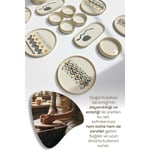 Vienev Axial 14 Parça Stackable Kahvaltı Takımı Sunum Tabağı