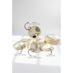Vienev Axial 14 Parça Stackable Kahvaltı Takımı Sunum Tabağı