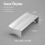 Vienev Paslanmaz Metal Bükülebilir Ayaklı Sunumluk - Dekoratif Sunum Tablası