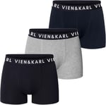 VIEN&KARL 3'lü Paket, Erkek Boxer, Pamuklu, Likralı, Premium Erkek İç Çamaşırı Külot