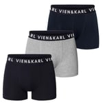 VIEN&KARL 3'lü Paket, Erkek Boxer, Pamuklu, Likralı, Premium Erkek İç Çamaşırı Külot