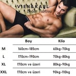 VIEN&KARL 5'li Paket Erkek Premium Boxer Siyah M