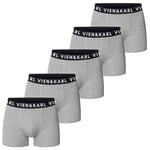 VIEN&KARL 5'li Paket Erkek Premium Boxer Gri M