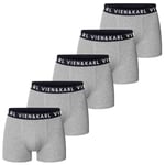VIEN&KARL 5'li Paket Erkek Premium Boxer Gri M