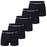 VIEN&KARL 5'li Paket Erkek Premium Boxer Siyah M