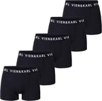 VIEN&KARL 5'li Paket Erkek Premium Boxer Siyah M