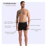 VIEN&KARL 5'li Paket Erkek Premium Boxer Siyah M