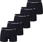 VIEN&KARL 5'li Paket Erkek Premium Boxer Siyah M