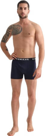 VIEN&KARL Erkek Boxer, Pamuklu, Likralı, Premium Erkek İç Çamaşırı Külot