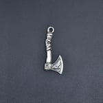 Viking Balta Deri ip Kolye - Gümüş Kaplama - Kadın Erkek Kolye - No:769
