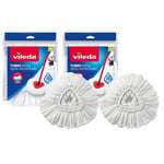 Vileda Turbo Classic mop yedek başlık, mikrofiber, beyaz, 2 adet