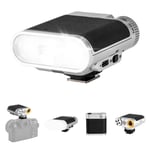 VILTROX Vintage Z1 Retro Kamera Flaşı - DSLR ve Aynasız Kameralar için Sıcak Ayakkabı Speedlite, Tip-C Hızlı Şarj, Ayarlanabilir Parlaklık, Çıkarılabilir Softbox, Taşınabilir Fotoğraf Aydınlatması