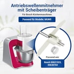 VIOKS Bosch 00630760 630760 00621923 için 2 x taşıyıcı mutfak robotu yedeği | Boşaltma kanatlı, Bosch MUM5 MUMS MUMV MUZ5 MUZ5DS MUZ5VL MUM58L20 & MUM 5 kesintisiz oyma makinesi için