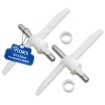 VIOKS Bosch 00630760 630760 00621923 için 2 x taşıyıcı mutfak robotu yedeği | Boşaltma kanatlı, Bosch MUM5 MUMS MUMV MUZ5 MUZ5DS MUZ5VL MUM58L20 & MUM 5 kesintisiz oyma makinesi için