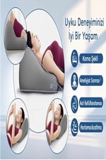 VISCORA Çiftler İçin Yakınlık Yastığı 3D Ergonomik Kama Tasarım Kalça, Bel, Boyun ve Bacak Destekli