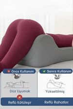 VISCORA Çiftler İçin Yakınlık Yastığı 3D Ergonomik Kama Tasarım Kalça, Bel, Boyun ve Bacak Destekli
