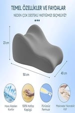 VISCORA Çiftler İçin Yakınlık Yastığı 3D Ergonomik Kama Tasarım Kalça, Bel, Boyun ve Bacak Destekli