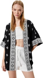 Viskon Kimono Nakışlı