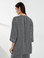 Viskon Kimono Yarım Kollu Cep Detaylı