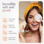 VIVAGO Tekrar Kullanılabilir Makyaj Temizleyici Pedler - (20'li Paket) Yıkanabilir İpli Çamaşır Torbası ve Bambu Tutucu ile Yüz için Yumuşak Tekrar Kullanılabilir Pamuk Yuvarlaklar - Tüm Cilt Tipi Cil