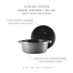 Voeux Kitchenware Amusant Döküm Yuvarlak Izgara Tava