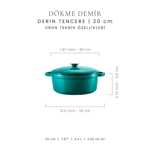 Voeux Kitchenware Amusant Döküm Yuvarlak Izgara Tava