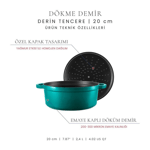 Voeux Kitchenware Amusant Döküm Yuvarlak Izgara Tava