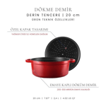 Voeux Kitchenware Amusant Döküm Yuvarlak Izgara Tava