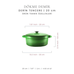 Voeux Kitchenware Amusant Döküm Yuvarlak Izgara Tava