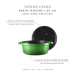 Voeux Kitchenware Amusant Döküm Yuvarlak Izgara Tava
