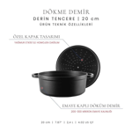 Voeux Kitchenware Amusant Döküm Yuvarlak Izgara Tava