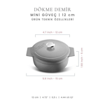 Voeux Kitchenware Elegance Döküm Mini Güveç Cm