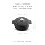 Voeux Kitchenware Elegance Döküm Mini Güveç Cm
