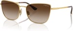 Vogue Eyewear VO4308S Güneş Gözlüğü, Altın/Kahverengi Gradyan, 56 mm, Altın, 56 mm